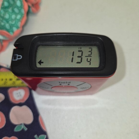 Serendipity By Shrimp And Grits 7/8 Apple Print Blouse Flutter Sleeve 3881 - Picture 7 of 9